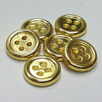 MGP-1215-D - Plated Gold Shirt Button, Priced Per Dozen